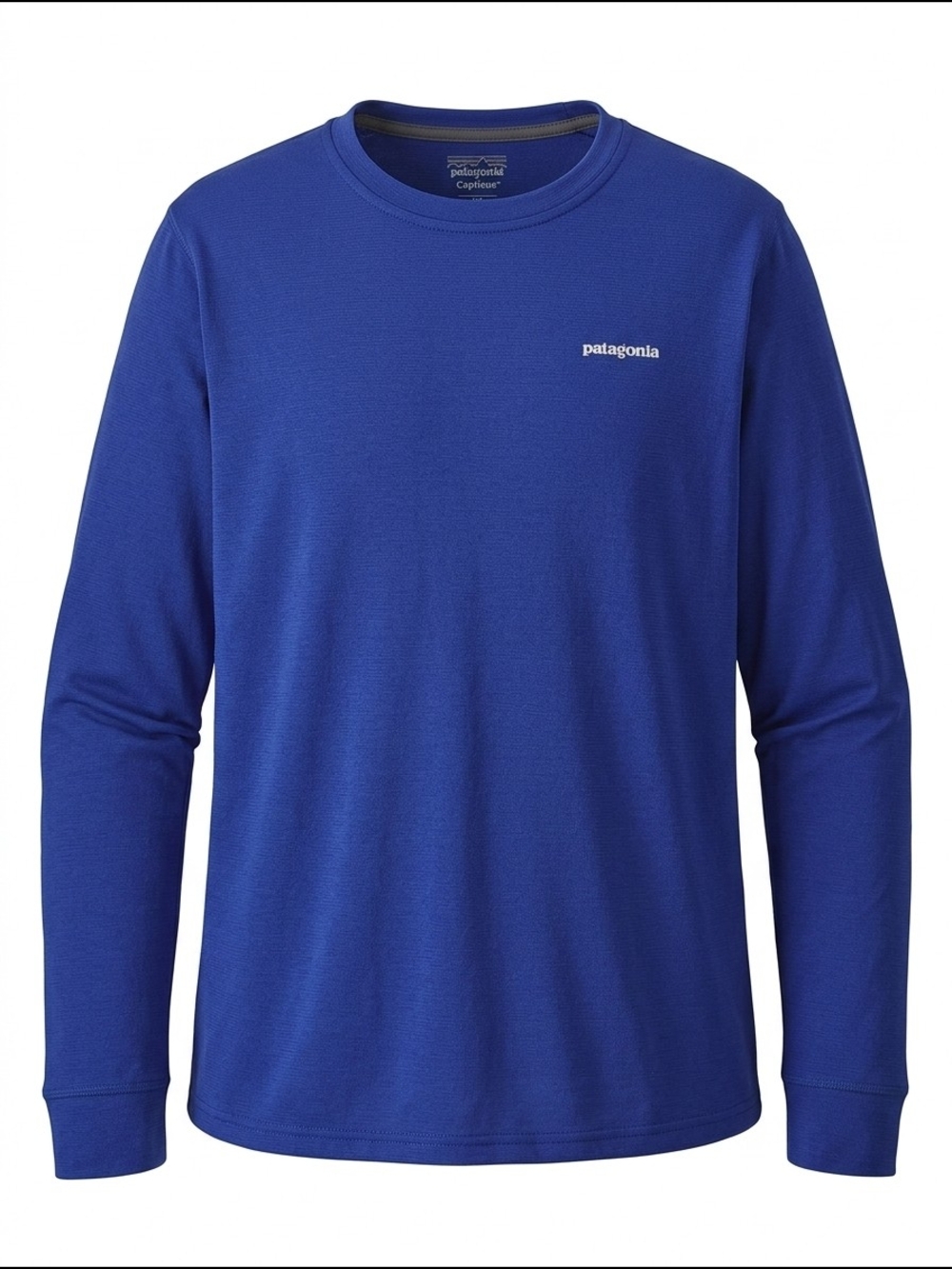 Patagonia Capilene Base Layer Long Sleeve Shirt Hiking Thermal Blue Kids Size 12